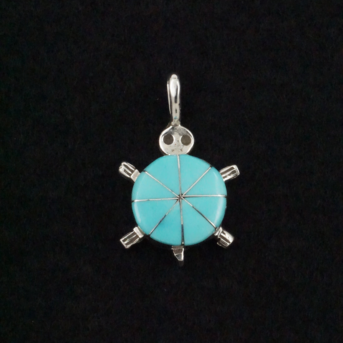 Johnson Laweka Turquoise & Sterling Silver Pendant