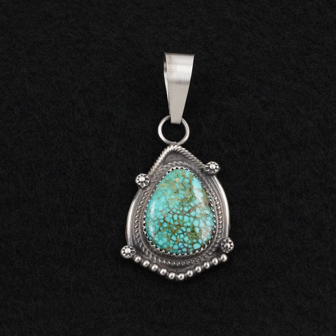 Leslie Nez Turquoise & Sterling Silver Pendant