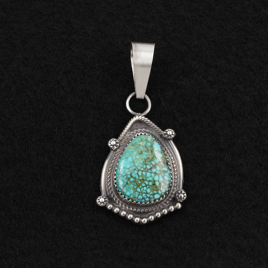 Leslie Nez Turquoise & Sterling Silver Pendant