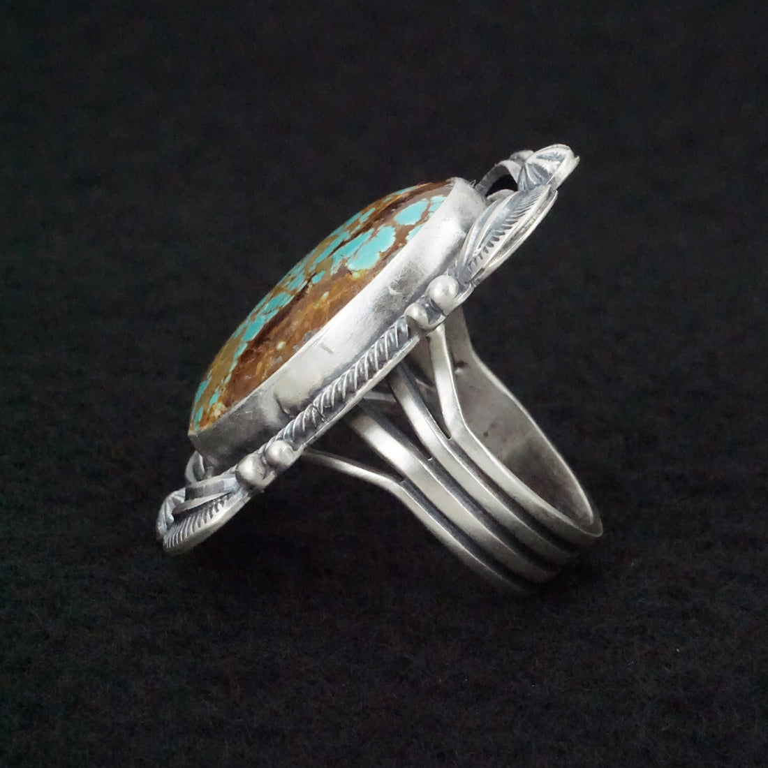 Randy Boyd Turquoise & Sterling Silver Ring Size 8.5