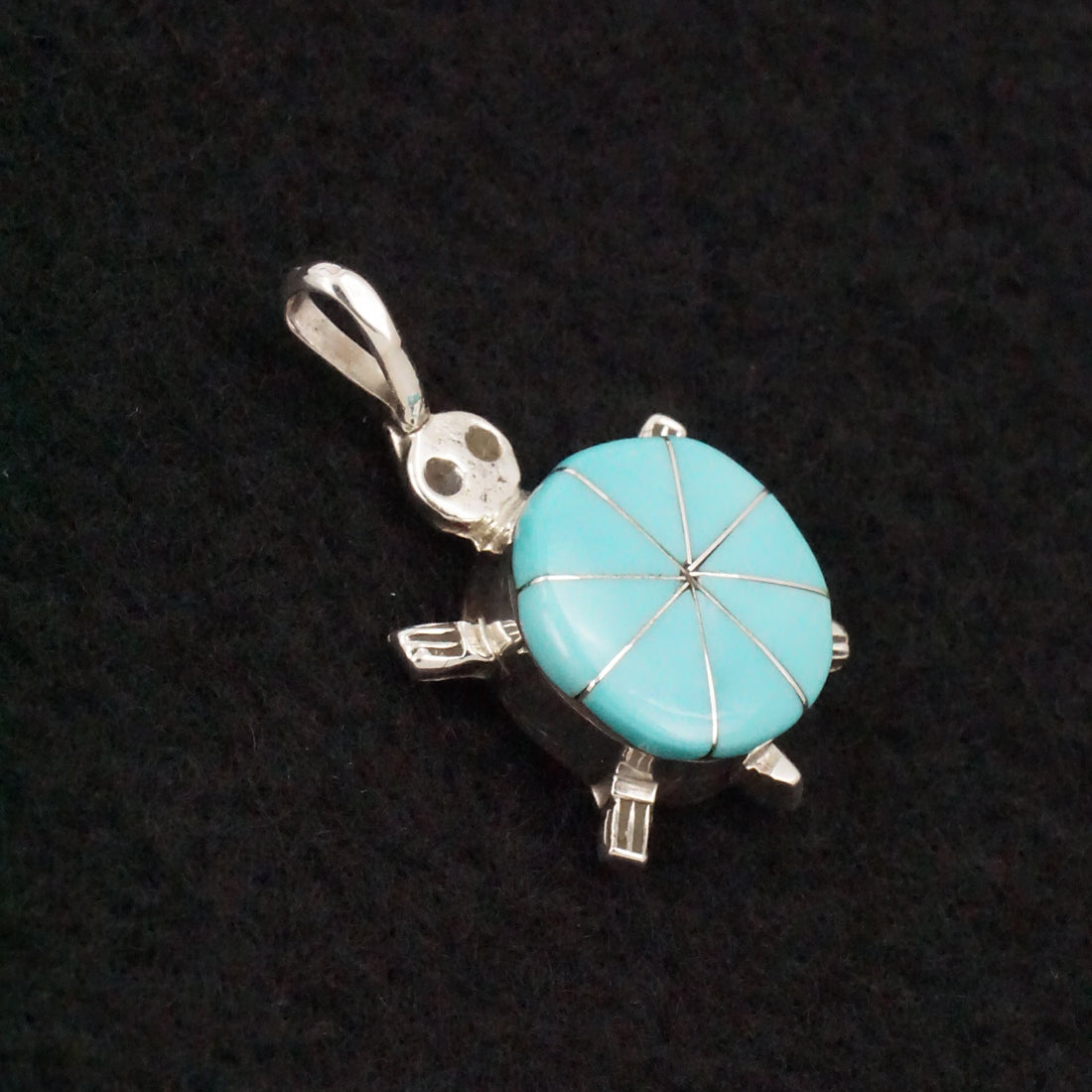 Johnson Laweka Turquoise & Sterling Silver Pendant