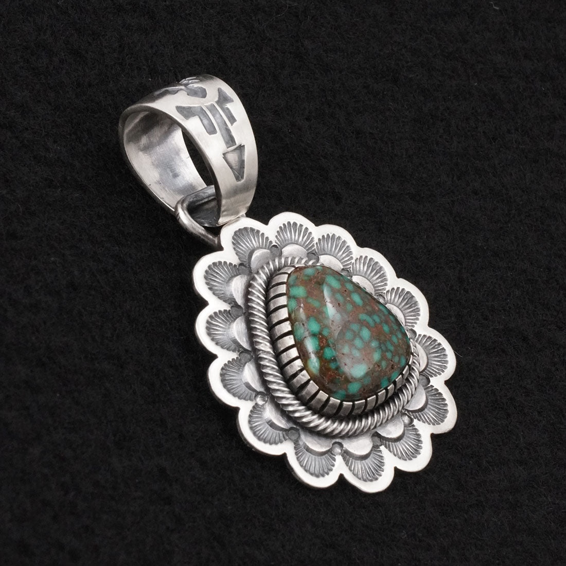 Mark Yazzie Turquoise & Sterling Silver Pendant