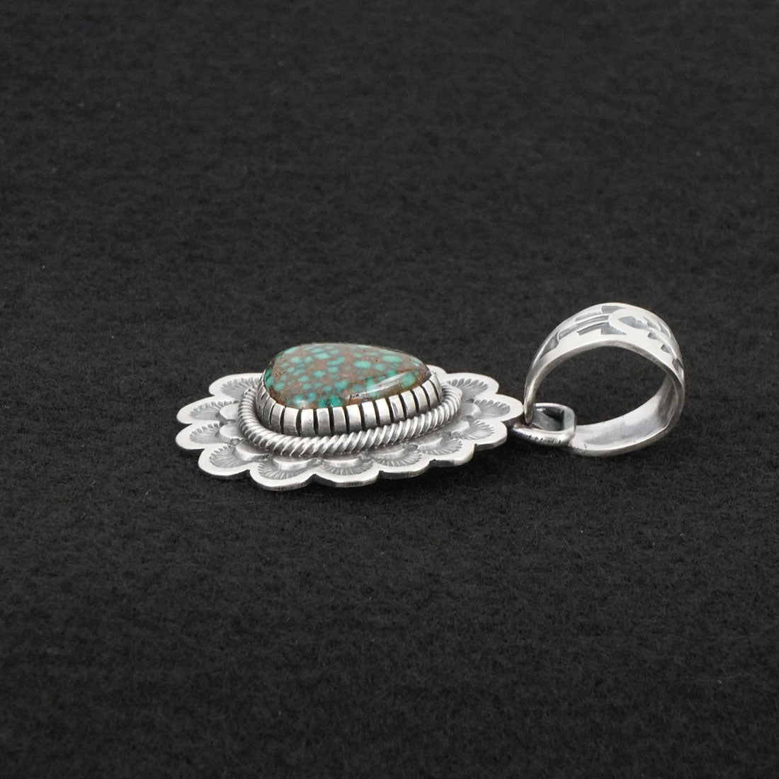 Mark Yazzie Turquoise & Sterling Silver Pendant