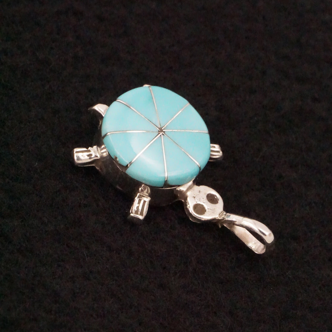 Johnson Laweka Turquoise & Sterling Silver Pendant