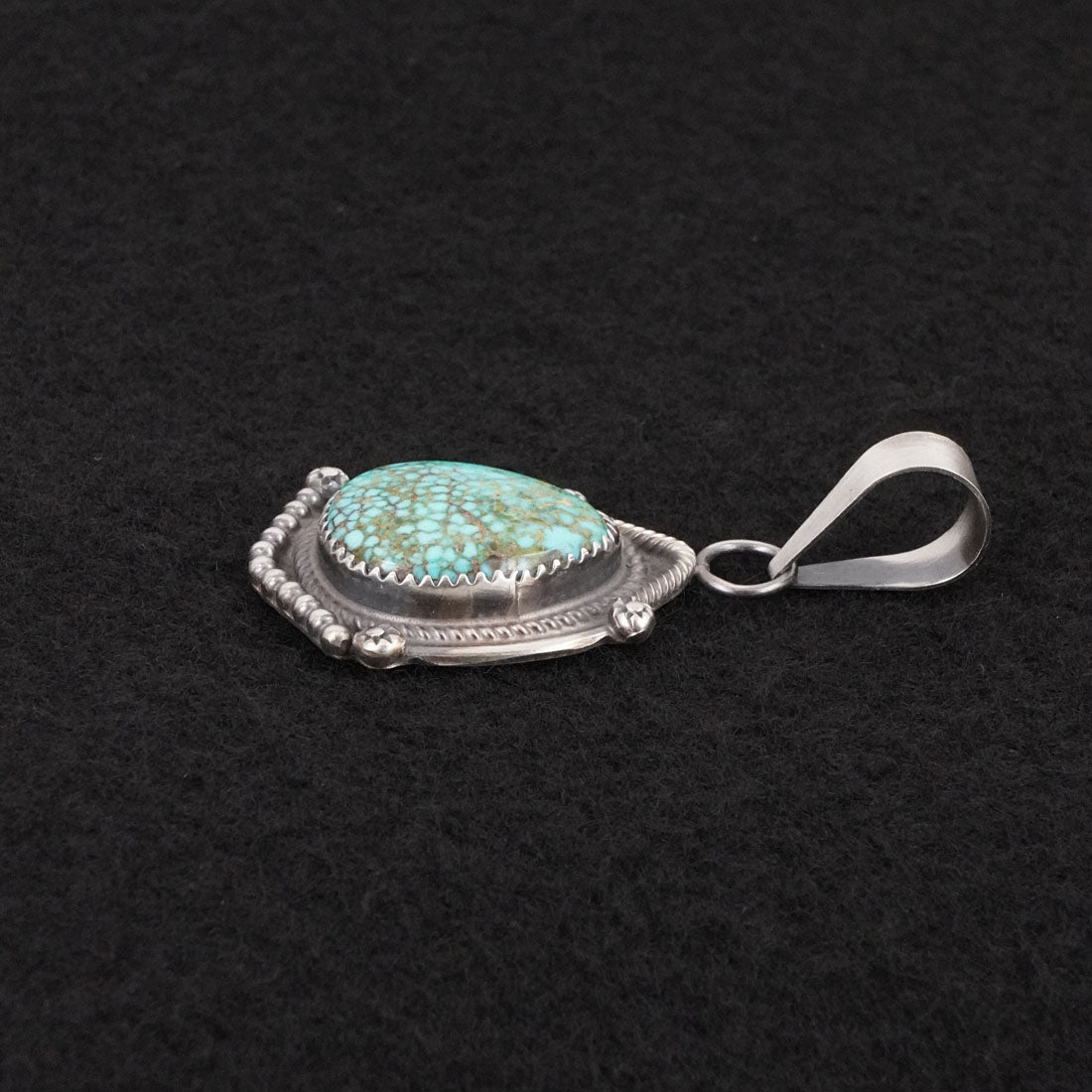 Leslie Nez Turquoise & Sterling Silver Pendant