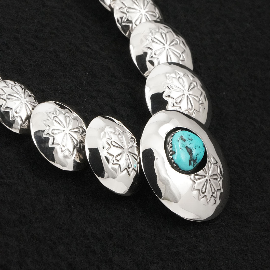 Tim Thompson Turquoise & Sterling Silver Necklace & Earrings Set