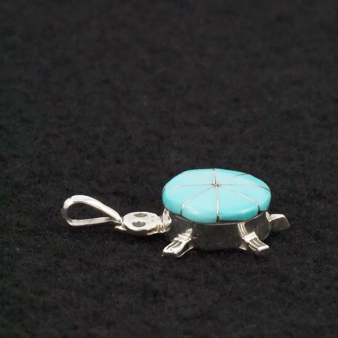 Johnson Laweka Turquoise & Sterling Silver Pendant