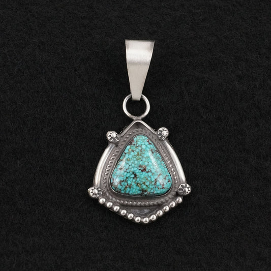 Leslie Nez Turquoise & Sterling Silver Pendant