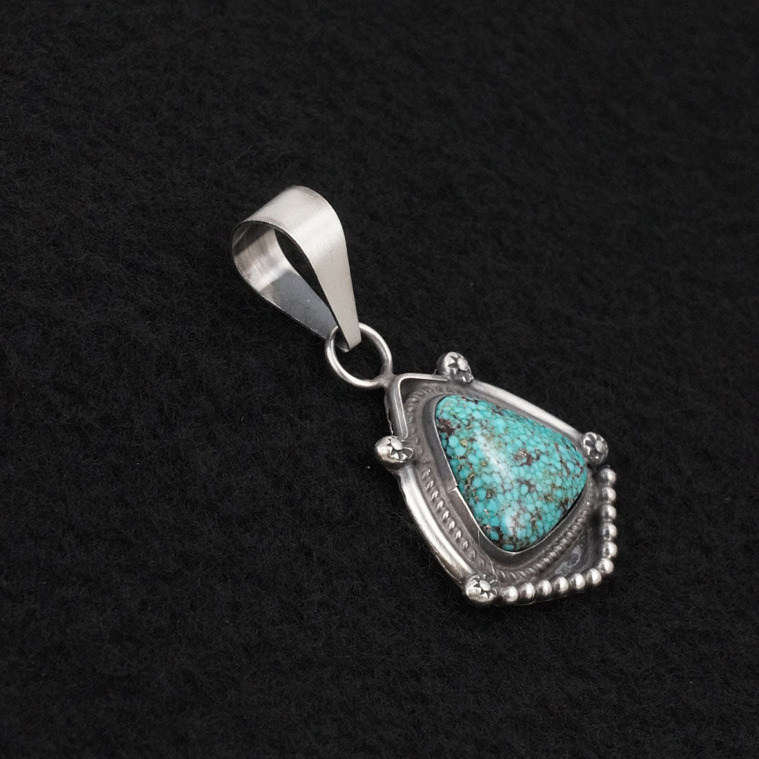 Leslie Nez Turquoise & Sterling Silver Pendant