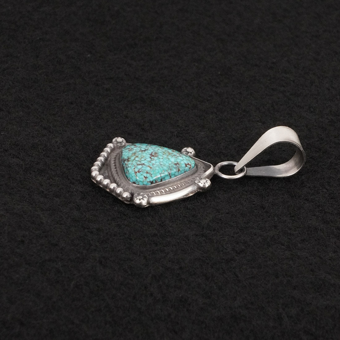Leslie Nez Turquoise & Sterling Silver Pendant