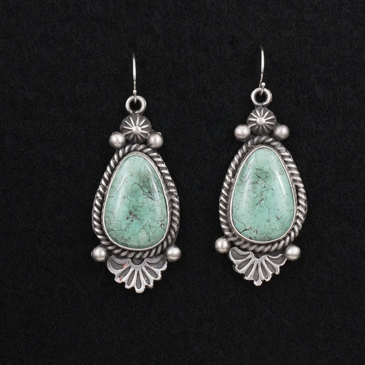 Michael Calladitto Turquoise & Sterling Silver Earrings