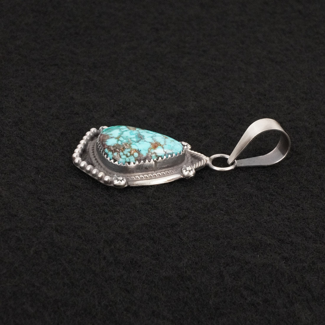 Leslie Nez Turquoise & Sterling Silver Pendant