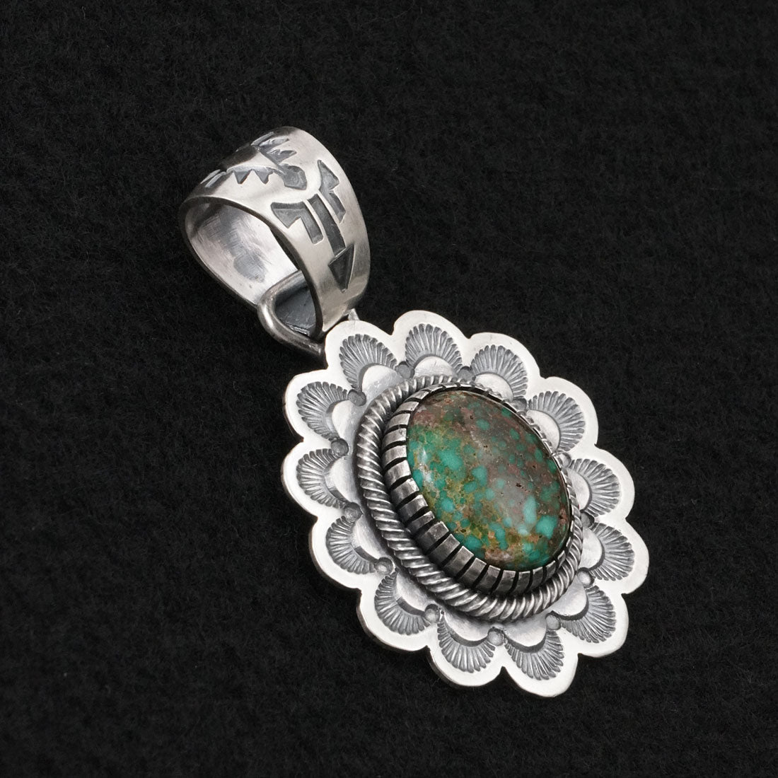 Mark Yazzie Turquoise & Sterling Silver Pendant