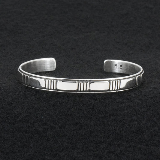 Jonathan Nez Sterling Silver Bracelet