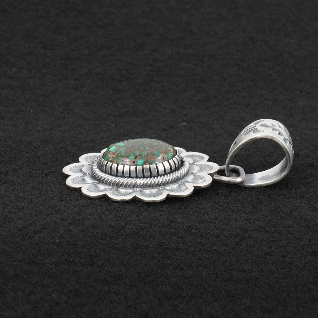 Mark Yazzie Turquoise & Sterling Silver Pendant