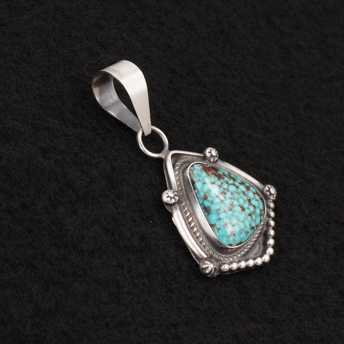Leslie Nez Turquoise & Sterling Silver Pendant