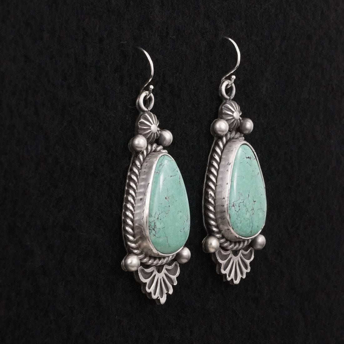 Michael Calladitto Turquoise & Sterling Silver Earrings