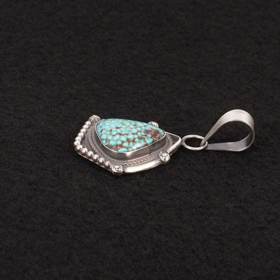 Leslie Nez Turquoise & Sterling Silver Pendant