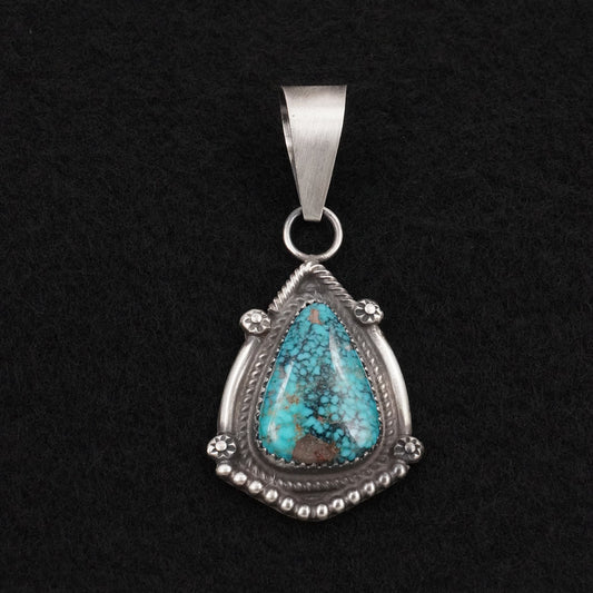 Leslie Nez Turquoise & Sterling Silver Pendant