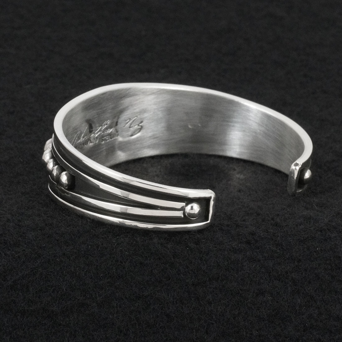 Jonathan Nez Sterling Silver Bracelet