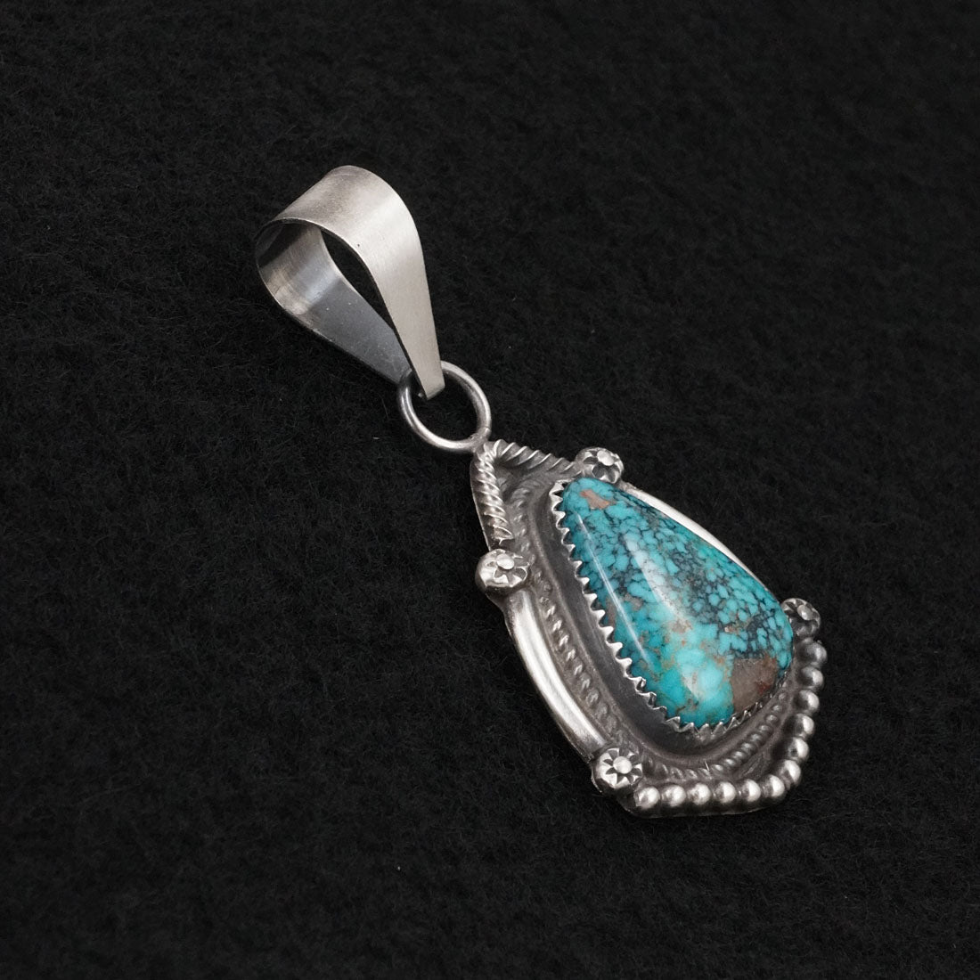Leslie Nez Turquoise & Sterling Silver Pendant