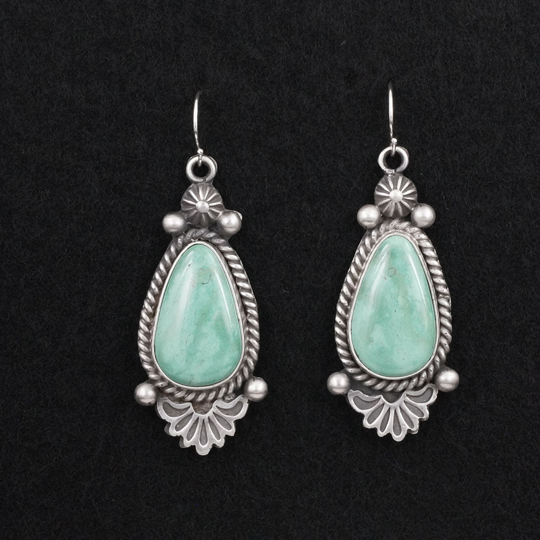 Michael Calladitto Turquoise & Sterling Silver Earrings