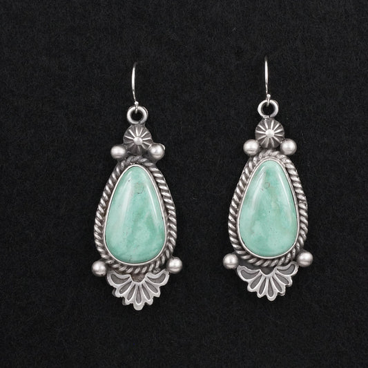 Michael Calladitto Turquoise & Sterling Silver Earrings