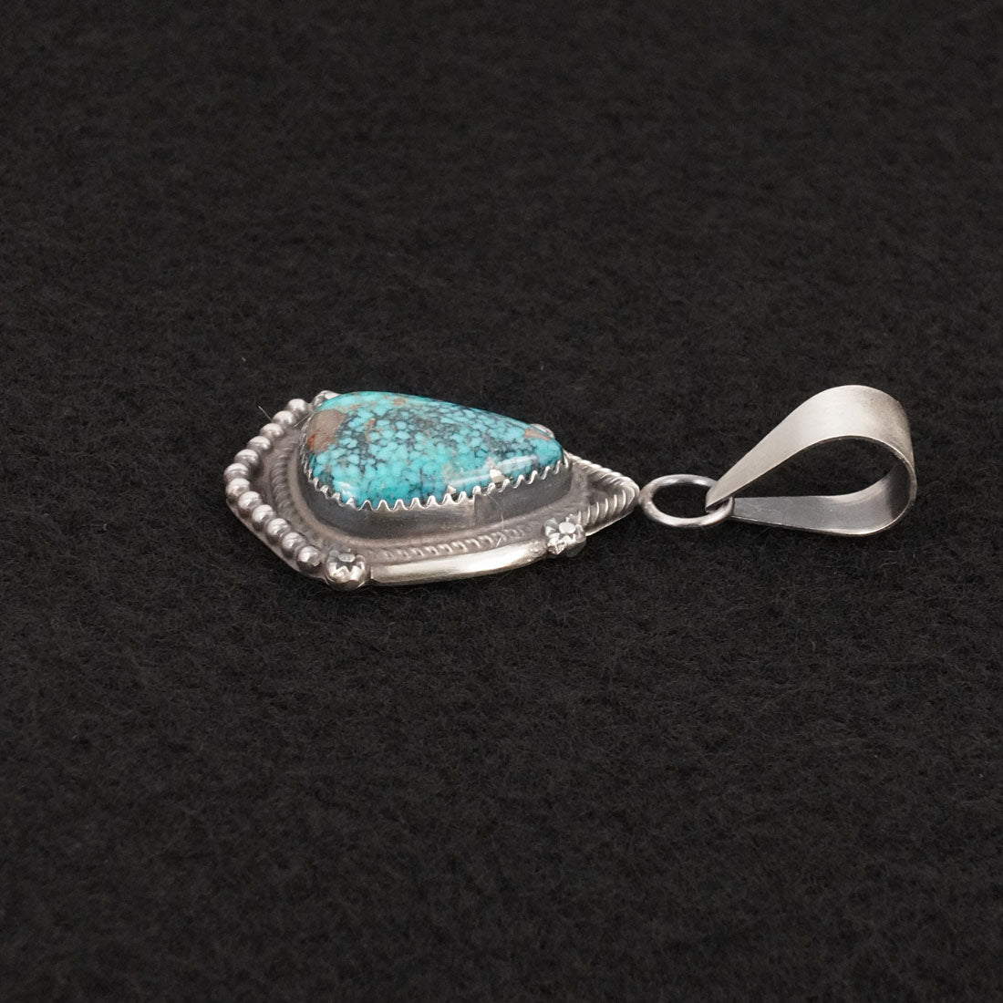 Leslie Nez Turquoise & Sterling Silver Pendant