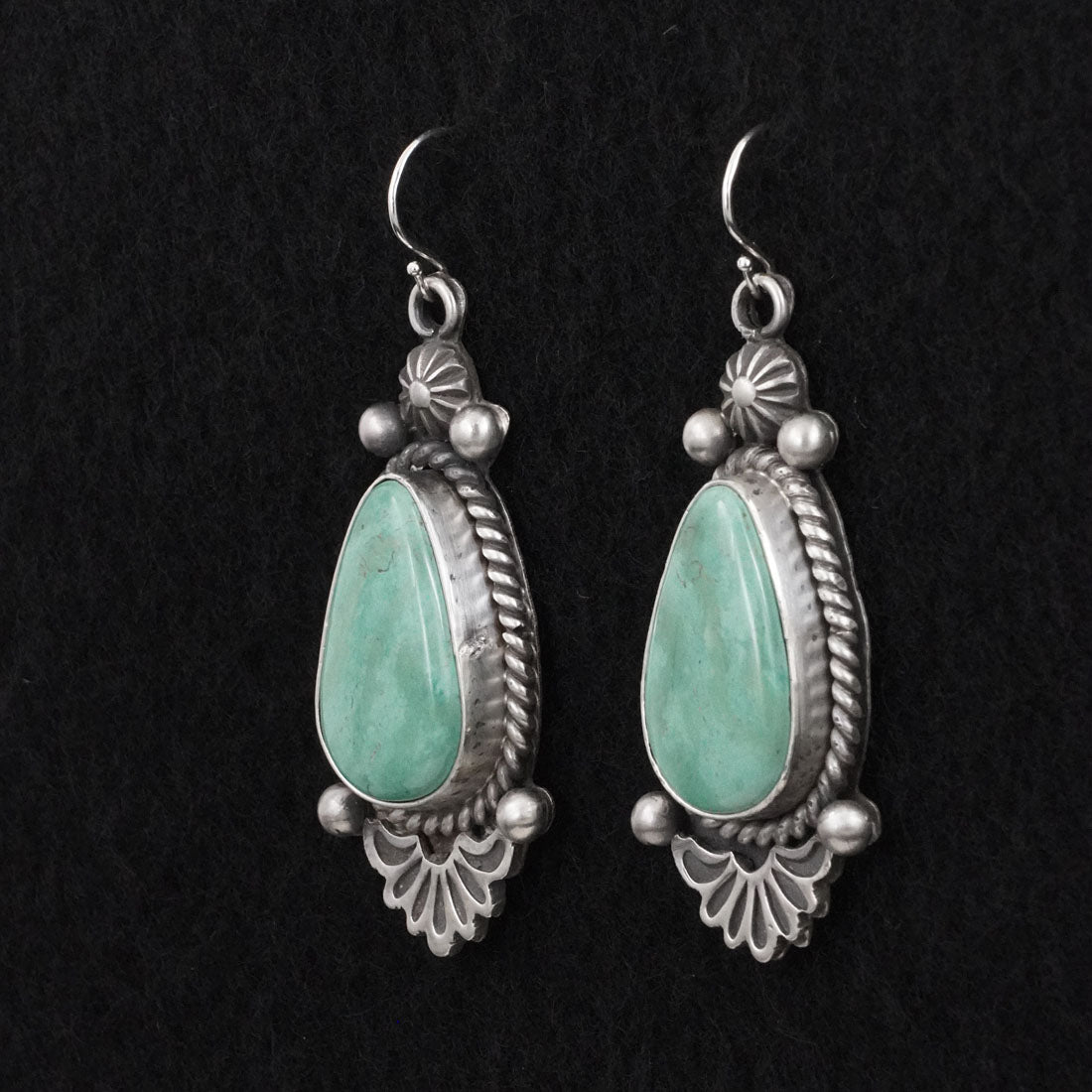 Michael Calladitto Turquoise & Sterling Silver Earrings