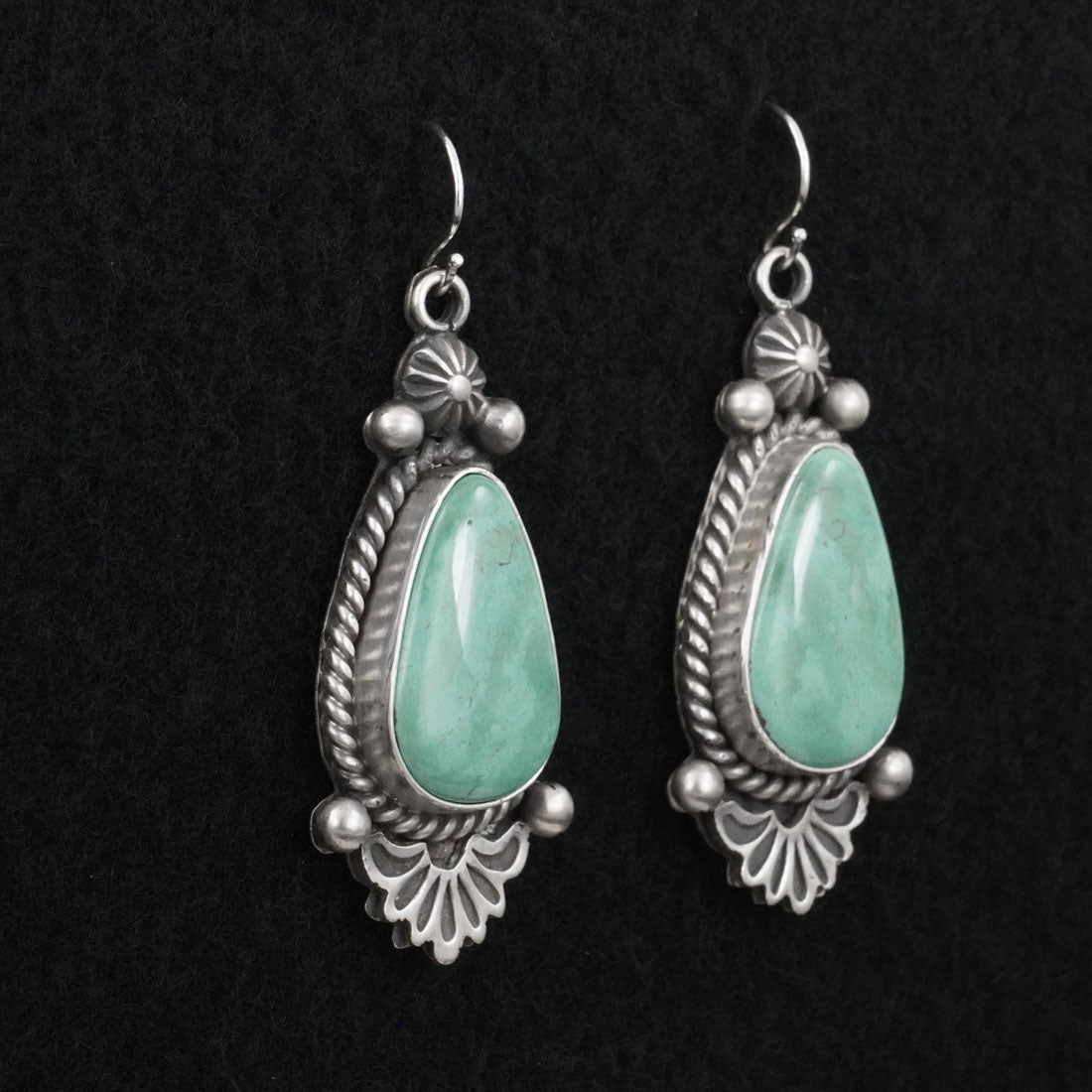 Michael Calladitto Turquoise & Sterling Silver Earrings