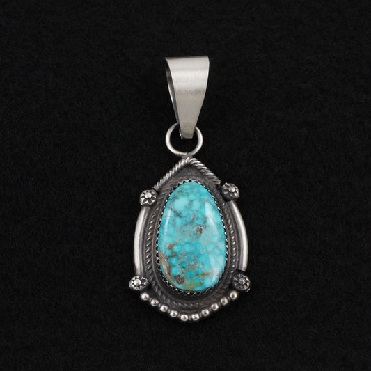 Leslie Nez Turquoise & Sterling Silver Pendant