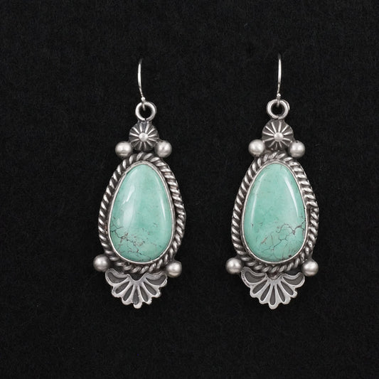 Michael Calladitto Turquoise & Sterling Silver Earrings