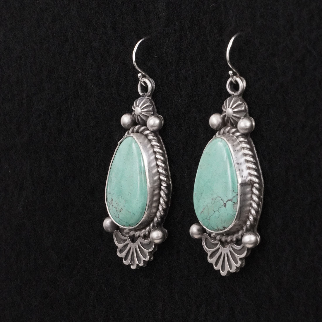 Michael Calladitto Turquoise & Sterling Silver Earrings
