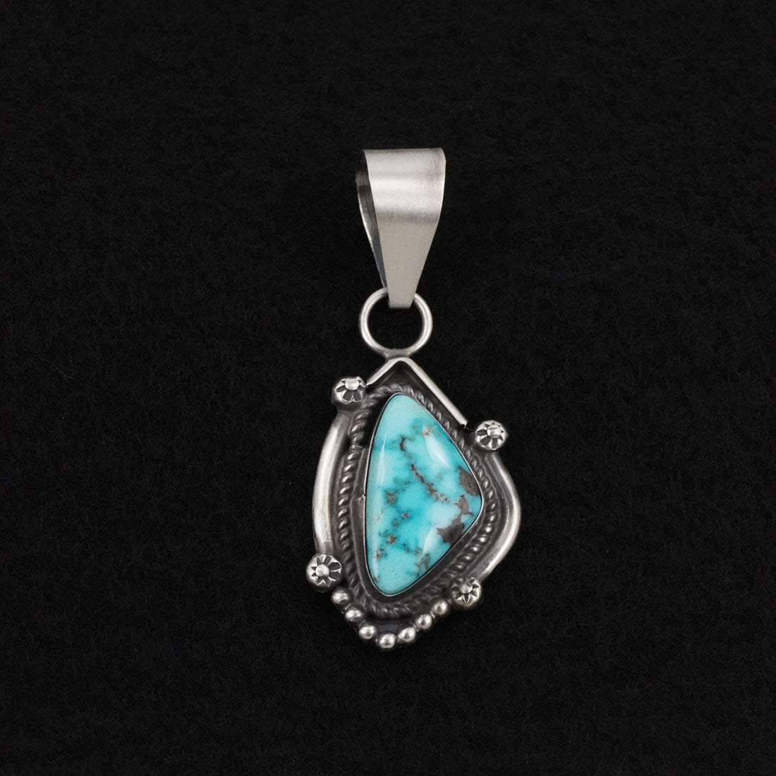 Leslie Nez Turquoise & Sterling Silver Pendant