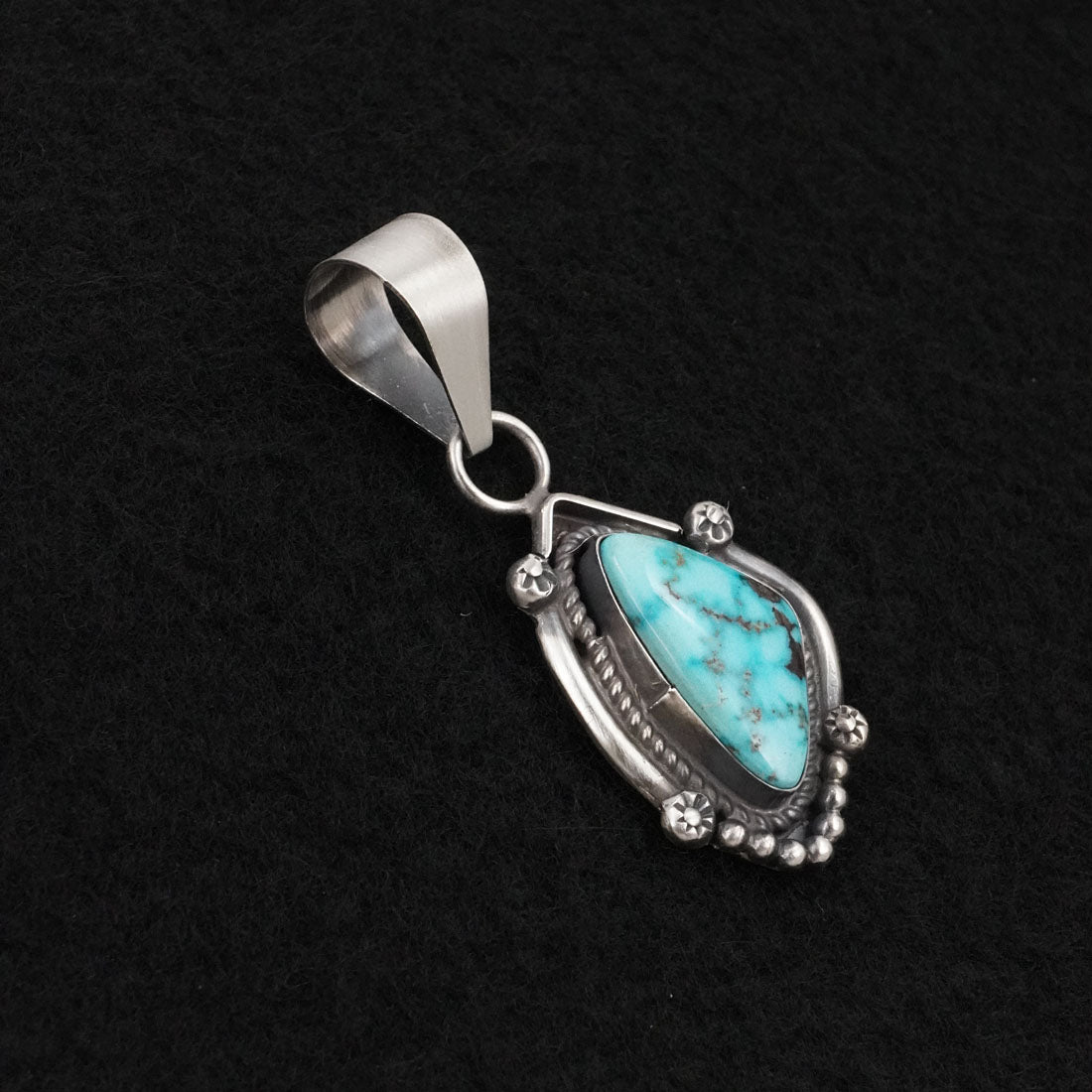 Leslie Nez Turquoise & Sterling Silver Pendant