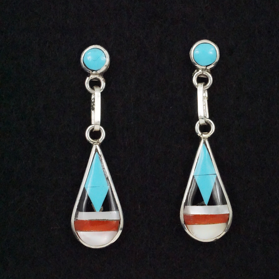 Delberta Boone Multi-Stone & Sterling Silver Earrings