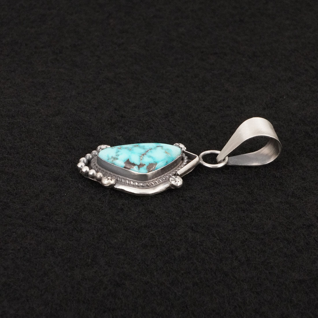 Leslie Nez Turquoise & Sterling Silver Pendant