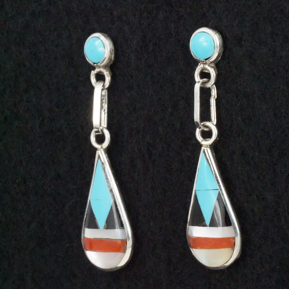 Delberta Boone Multi-Stone & Sterling Silver Earrings