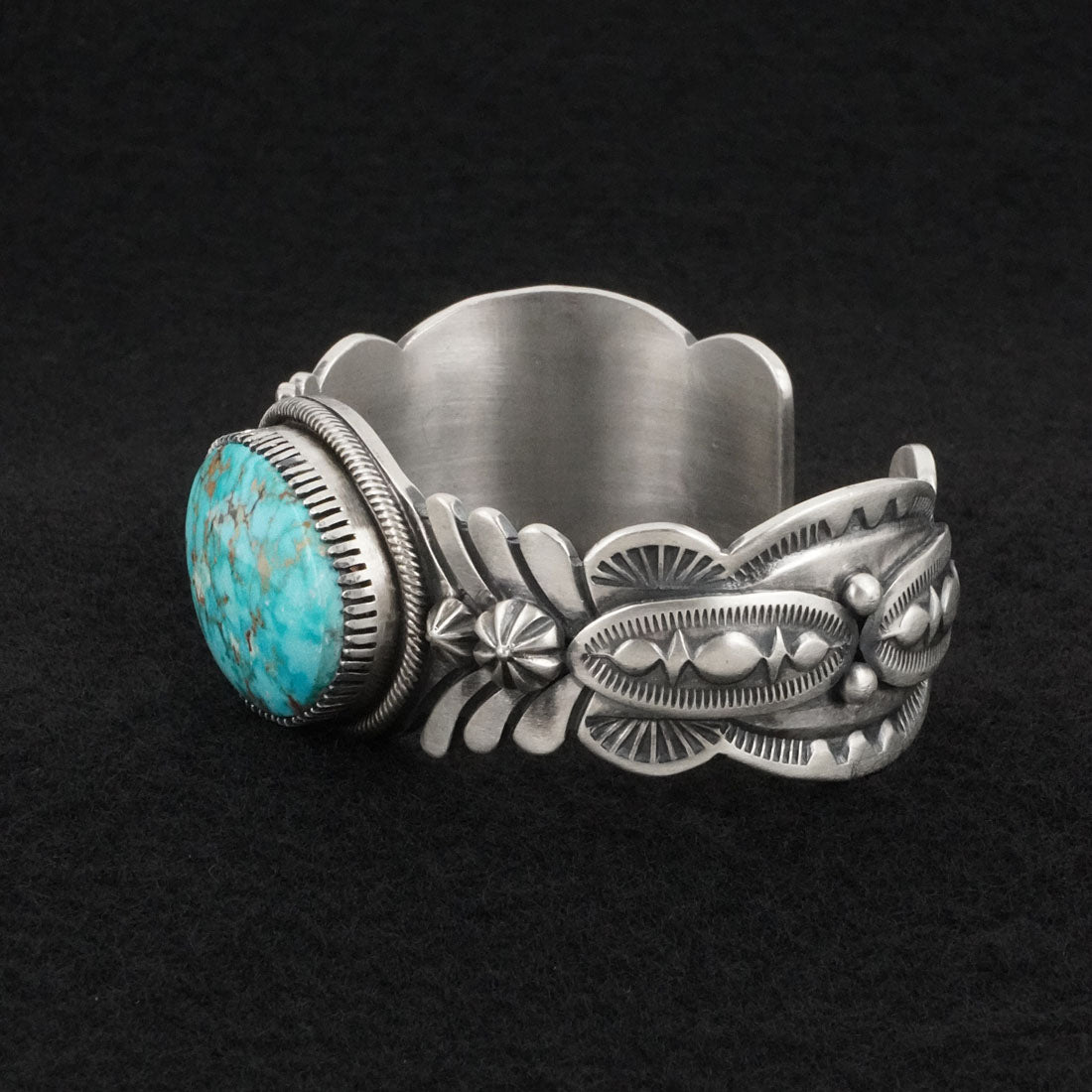 Mark Yazzie Turquoise & Sterling Silver Bracelet