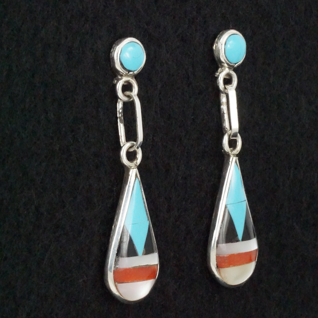 Delberta Boone Multi-Stone & Sterling Silver Earrings