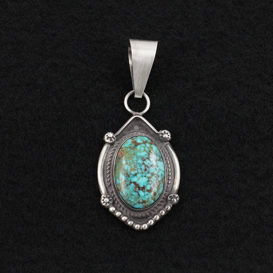 Leslie Nez Turquoise & Sterling Silver Pendant