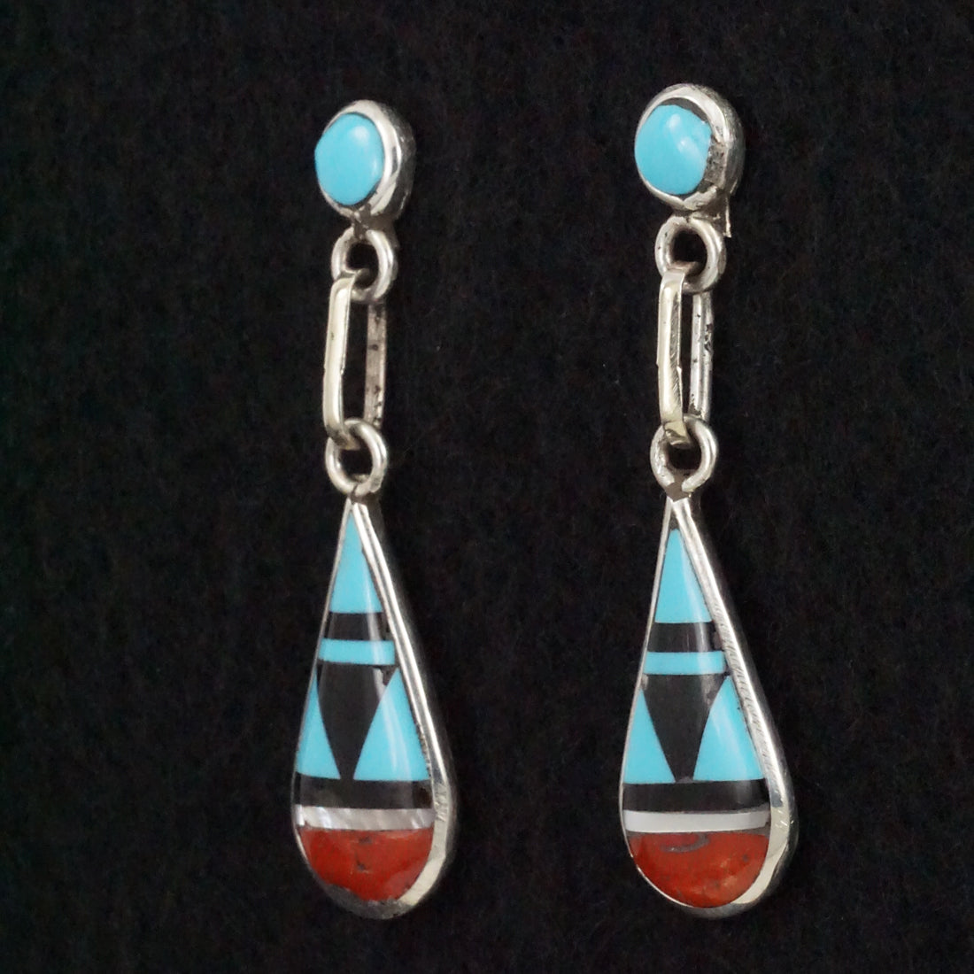 Delberta Boone Multi-Stone & Sterling Silver Earrings