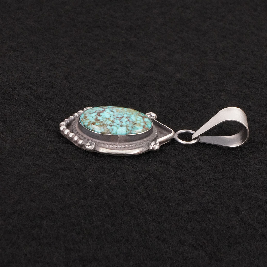 Leslie Nez Turquoise & Sterling Silver Pendant