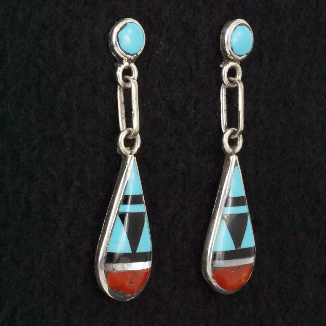 Delberta Boone Multi-Stone & Sterling Silver Earrings