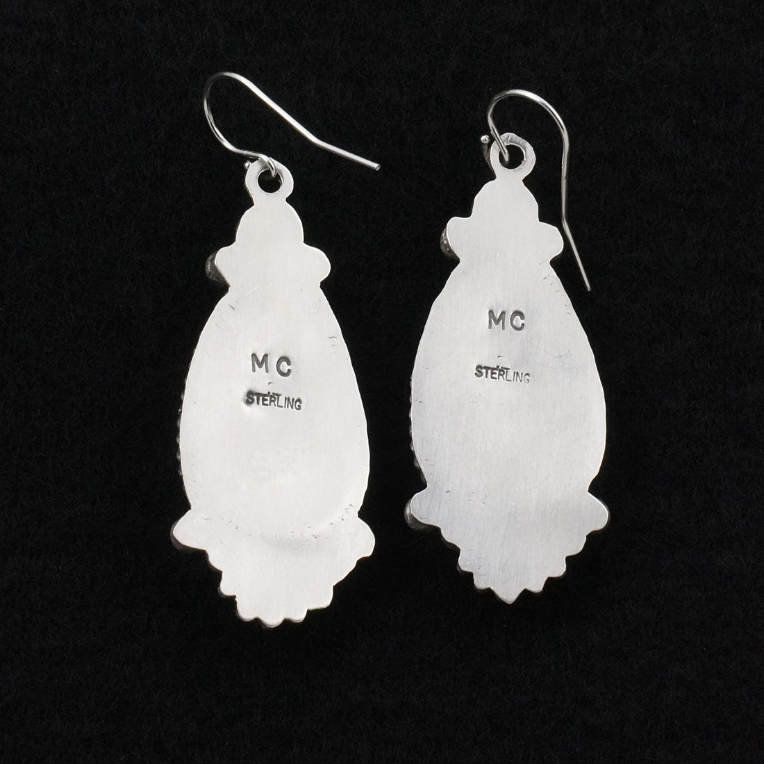 Michael Calladitto Turquoise & Sterling Silver Earrings