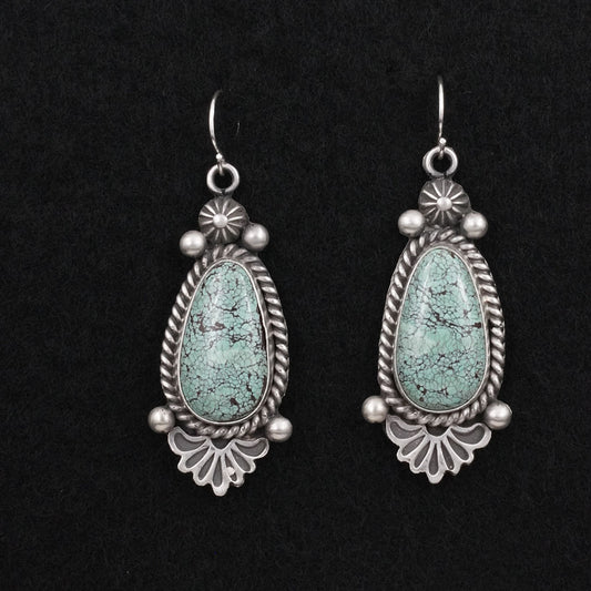 Michael Calladitto Turquoise & Sterling Silver Earrings
