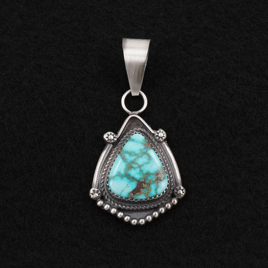 Leslie Nez Turquoise & Sterling Silver Pendant