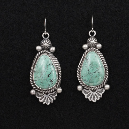 Michael Calladitto Turquoise & Sterling Silver Earrings