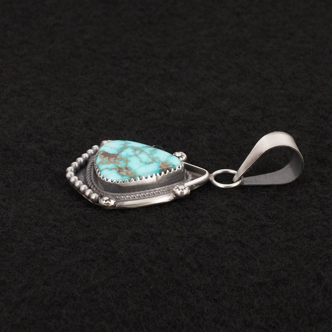 Leslie Nez Turquoise & Sterling Silver Pendant