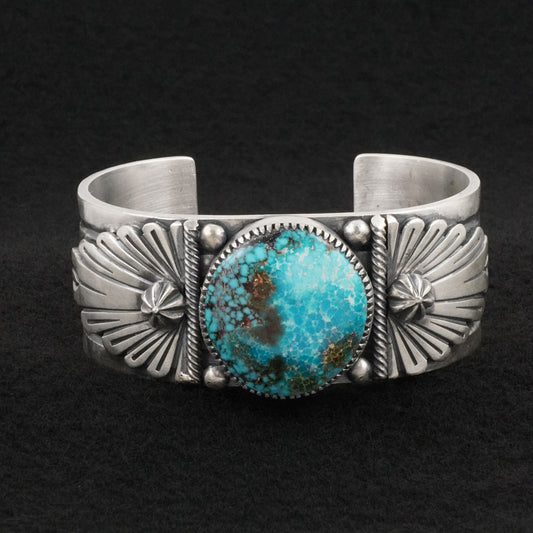 Mark Yazzie Turquoise & Sterling Silver Bracelet